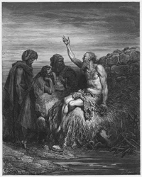Gustave Doré Bibel: Hiob und seine Freunde